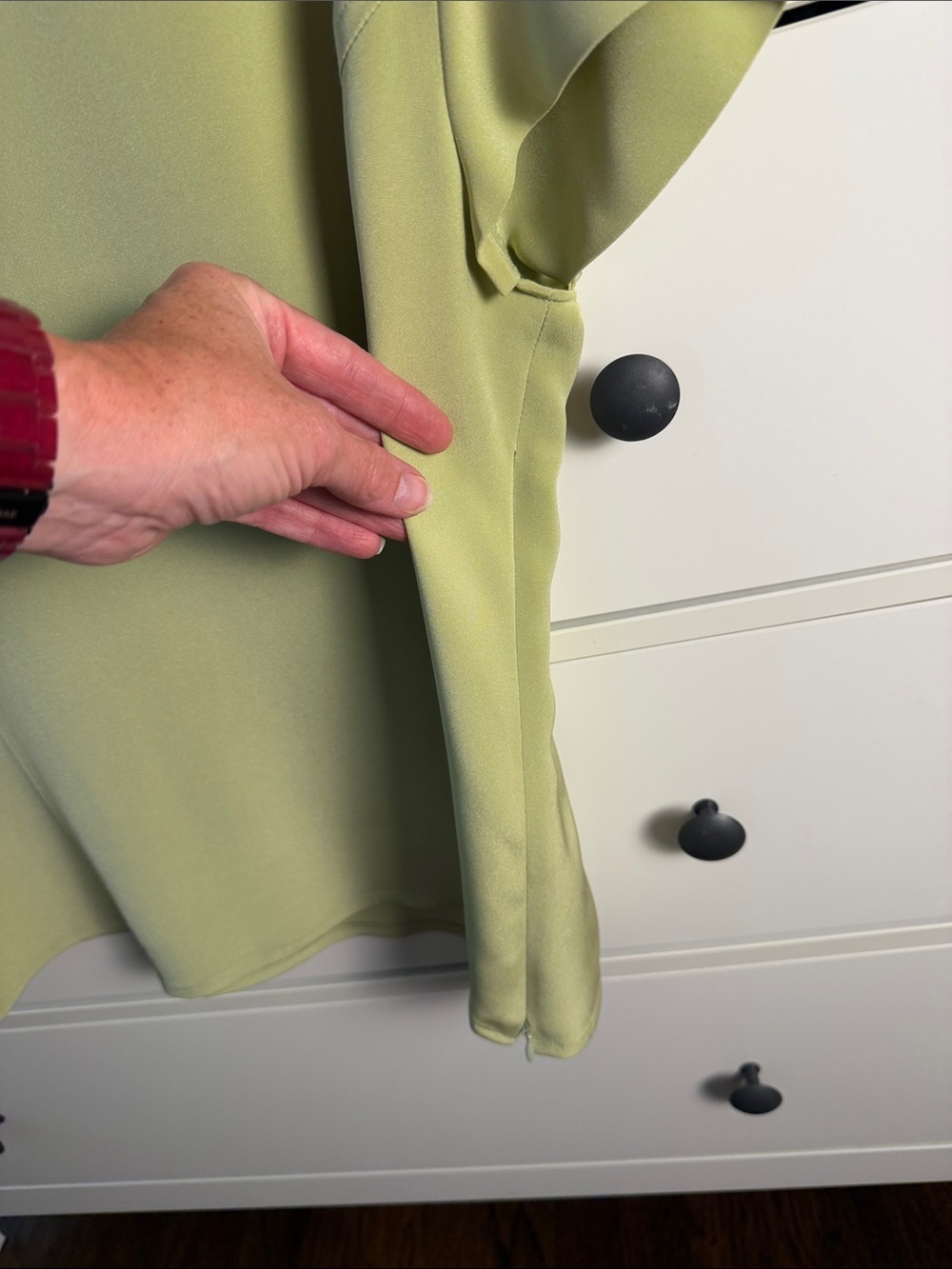 Nina Mclemore Set- Lime Green Tweed Blazer and 100% Silk Matching Top - Picture 5 of 16